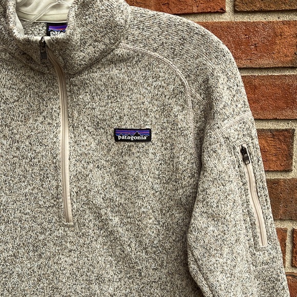 Patagonia Better Sweater 1/4 Zip Fleece Pullover Arm Pocket size S Pelican - Picture 4 of 12